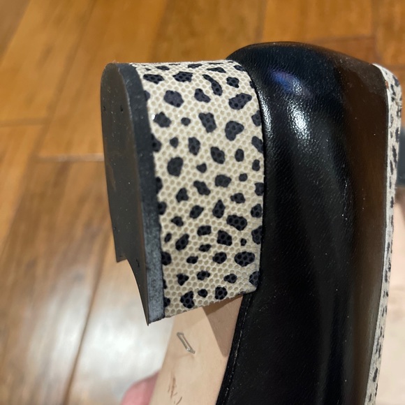 Coup d’etat Vintage Heels Black Cheetah Size 7.5 AA Narrow Round Toe Wanton2 EUC - Picture 12 of 16
